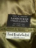 26/0246 immaculate lambourne fawn wp check heavyweight cavalry twill country jacket 38-39 short to regular