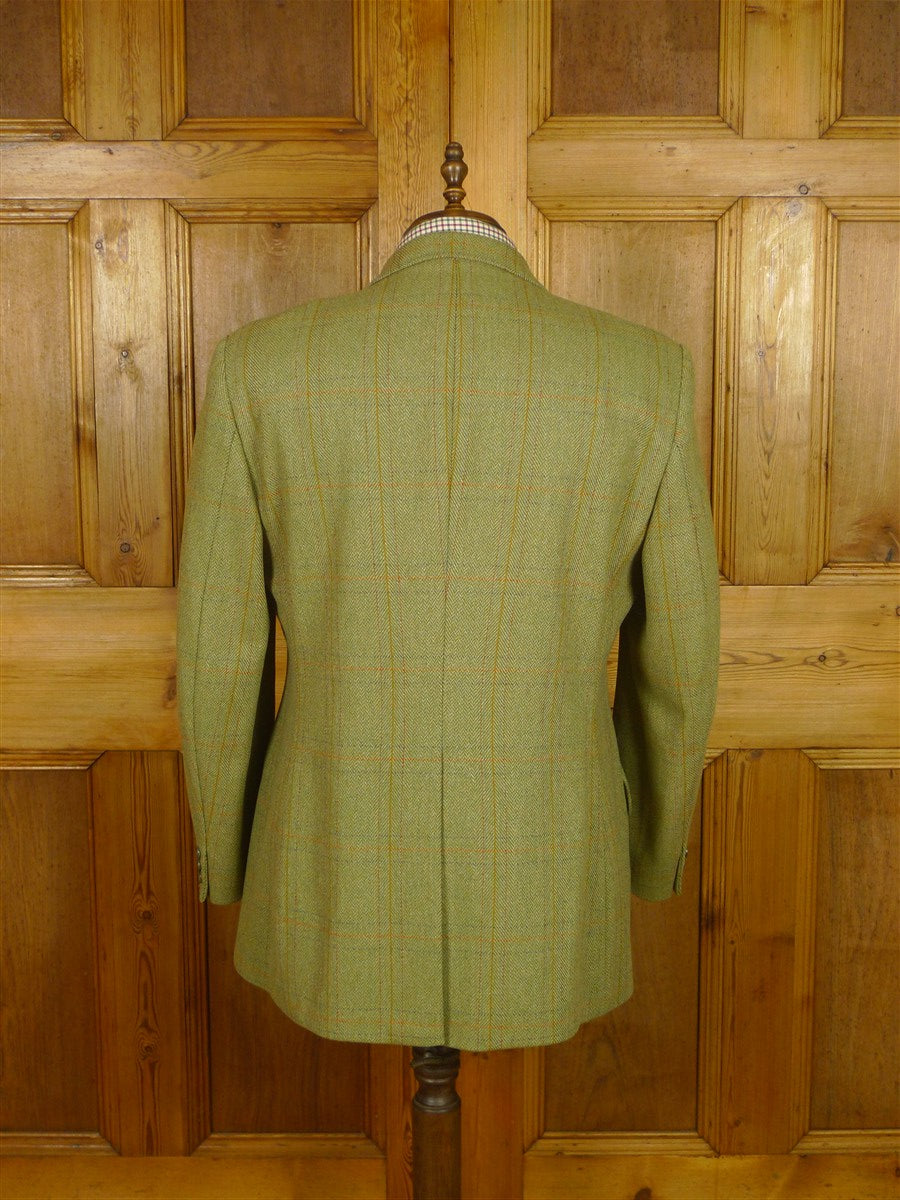 26/0242 immaculate bladen supasax green wp check tweed jacket 45 regular
