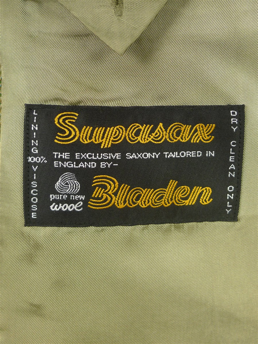 26/0242 immaculate bladen supasax green wp check tweed jacket 45 regular