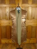 26/0243 fabulous vintage swaine adeney heavyweight green keepers tweed covert coat overcoat w/ velvet collar 43-44