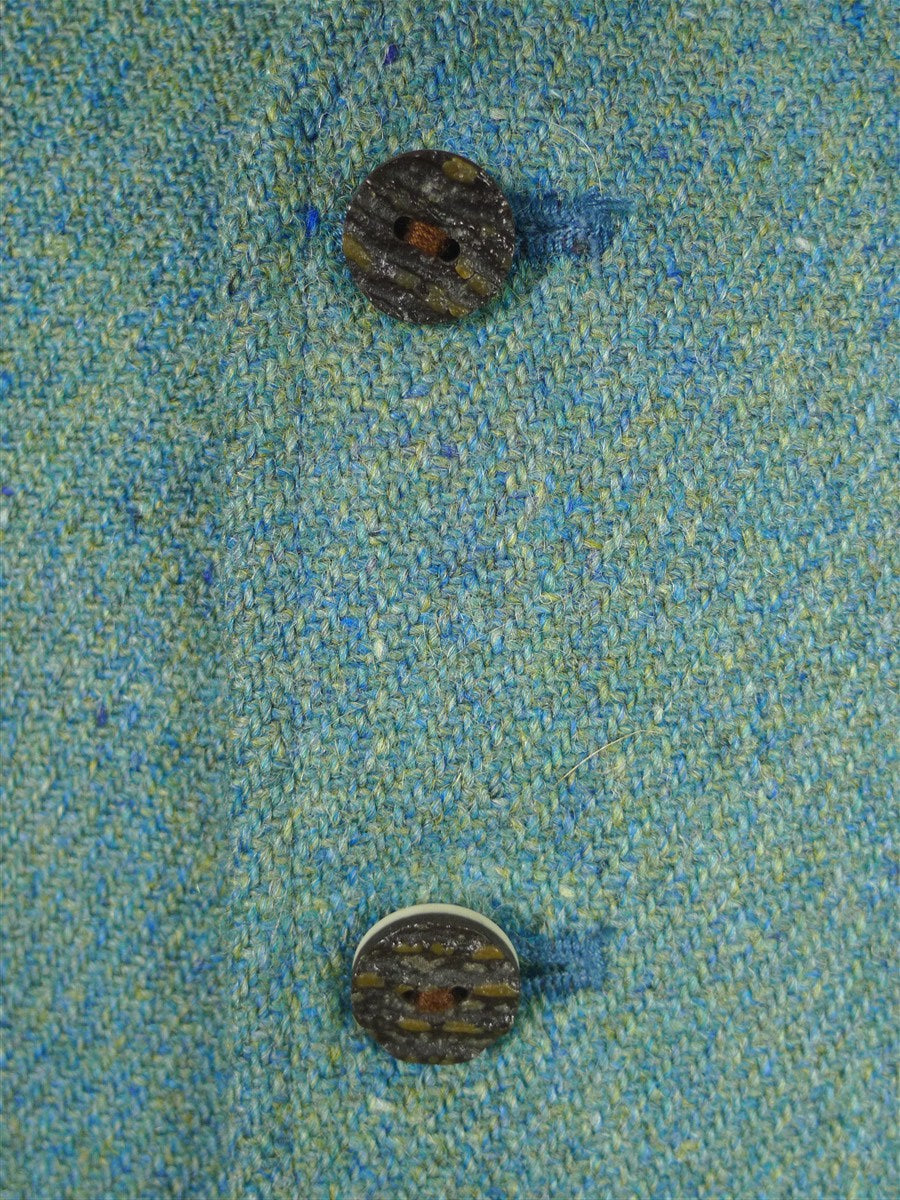 26/0238 immaculate p&j haggart of aberfeldy lovat green & blue tweed country kilt waistcoat 44-45