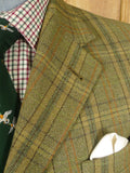 26/0253 immaculate vintage british brown wp check cavalry twill country jacket 40 short to regular
