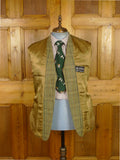 26/0253 immaculate vintage british brown wp check cavalry twill country jacket 40 short to regular