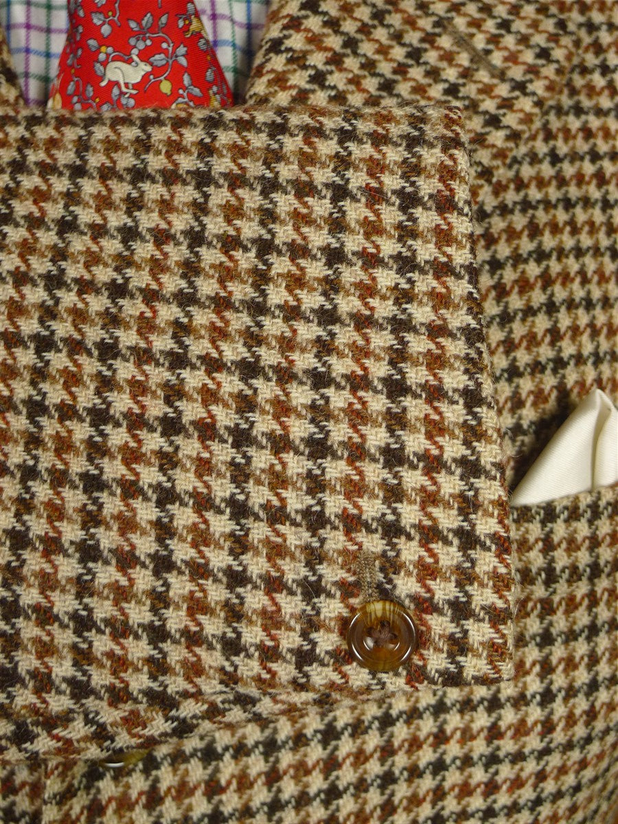 26/0254 immaculate vintage lambourne houndstooth check tweed sports jacket 39 short