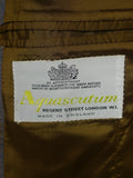 26/0257 vintage aquascutum london grey / brown check wool suit 42 regular