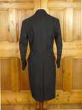 26/0262 exceptional nr immaculate 1962 vintage savile row bespoke extra-heavyweight d/b charcoal grey 'king' coat overcoat 34-36