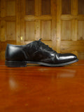 26/0302 peal & co for brooks bros black plain toe oxford shoe uk 9.5 d