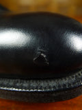 26/0302 peal & co for brooks bros black plain toe oxford shoe uk 9.5 d