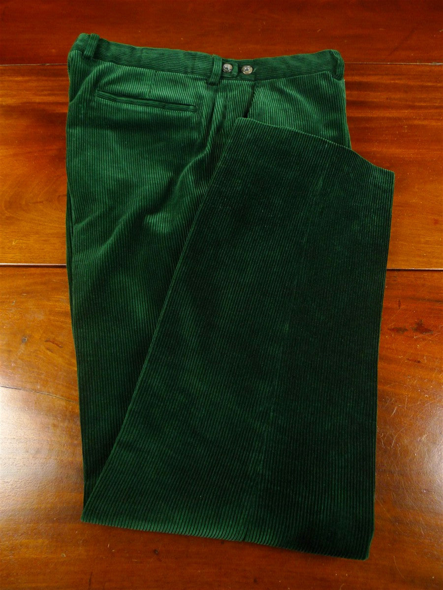 26/0281 immaculate ralph lauren green corduroy country trouser 36