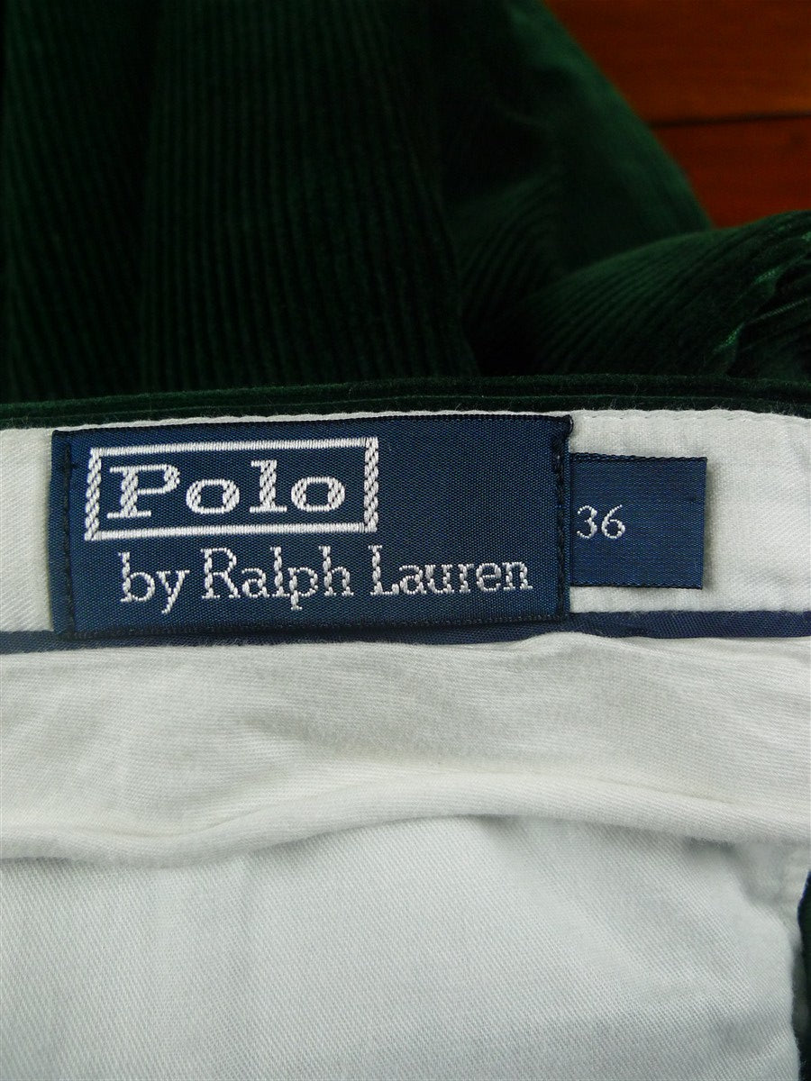 26/0281 immaculate ralph lauren green corduroy country trouser 36