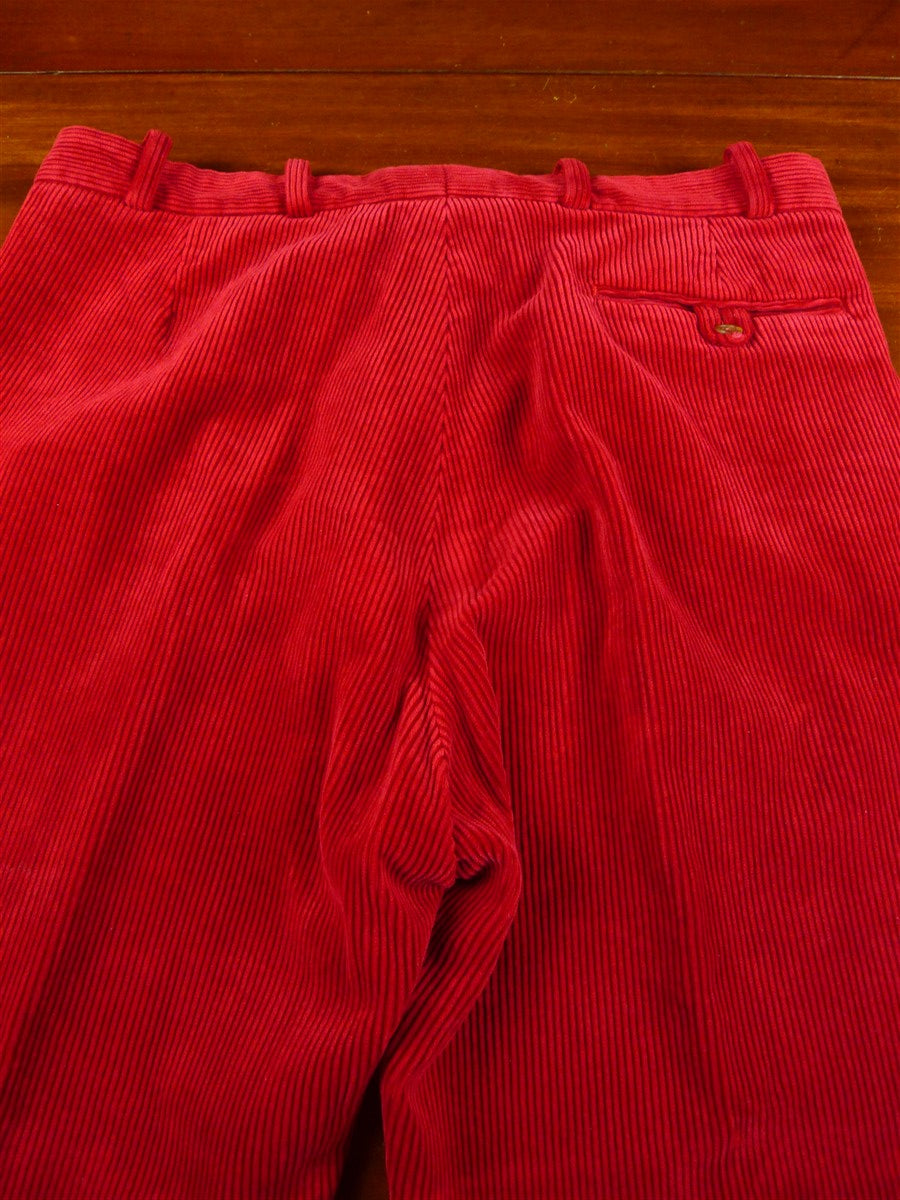 26/0279 immaculate william evans british red corduroy country trouser 36