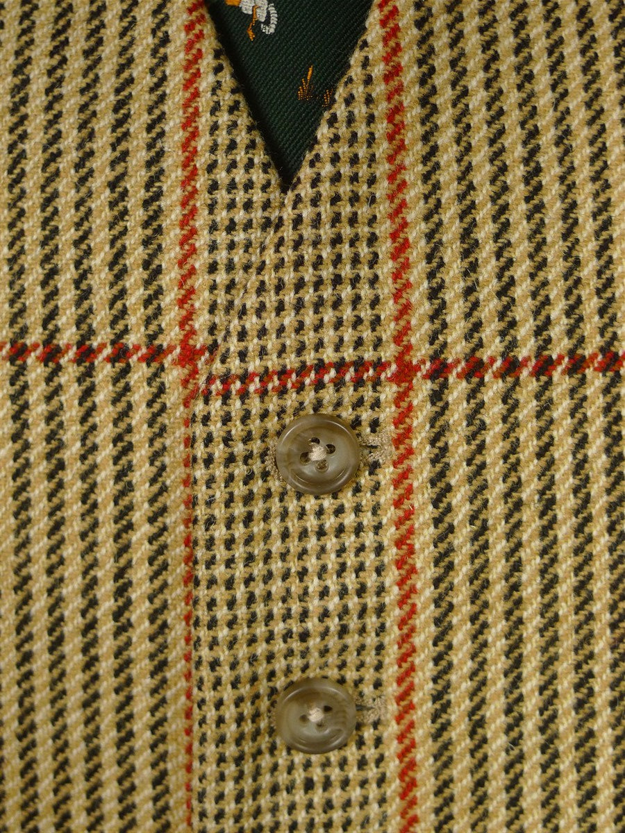 26/0270 immaculate 2018 perthshire estates bespoke sporting check tweed jacket and waistcoat 44 regular