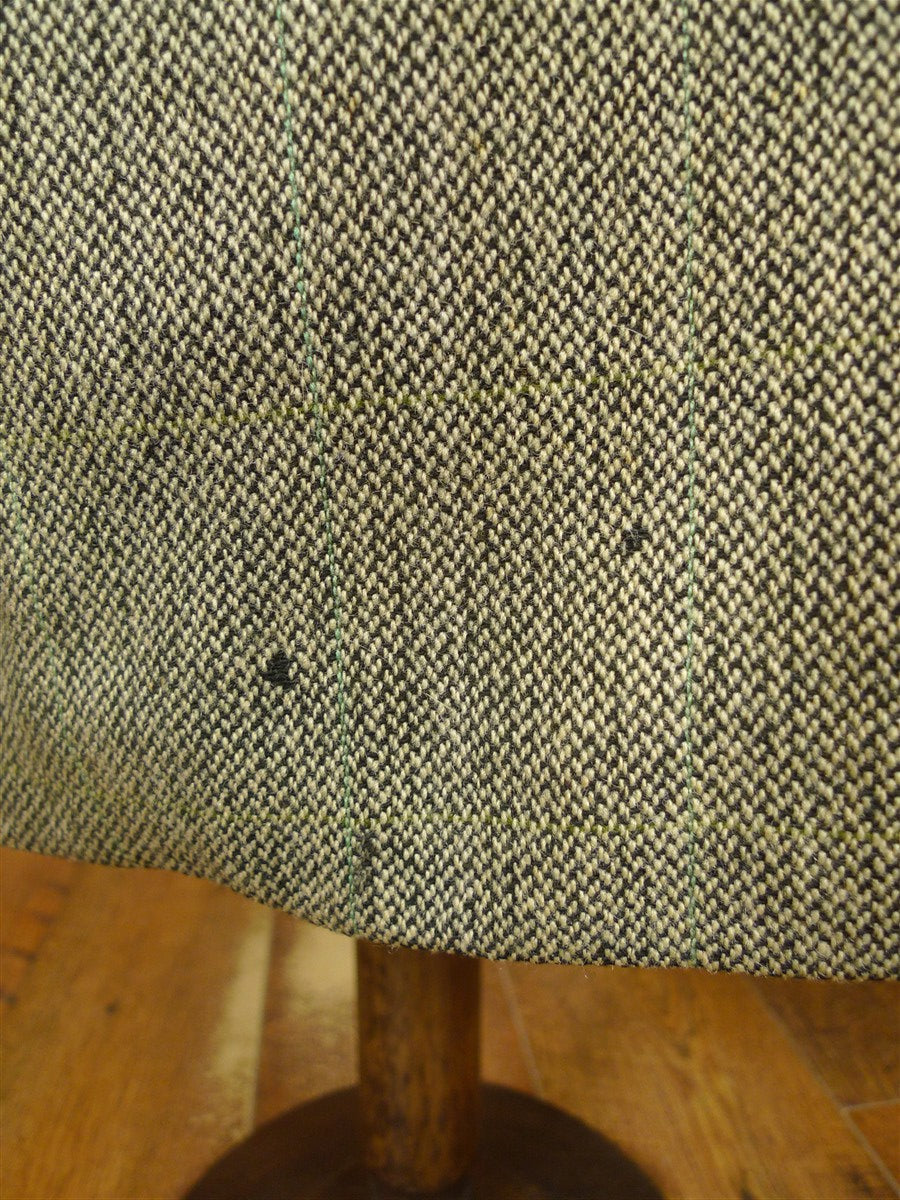 26/0272 vintage wells of mayfair savile row wp check tweed coat overcoat 40