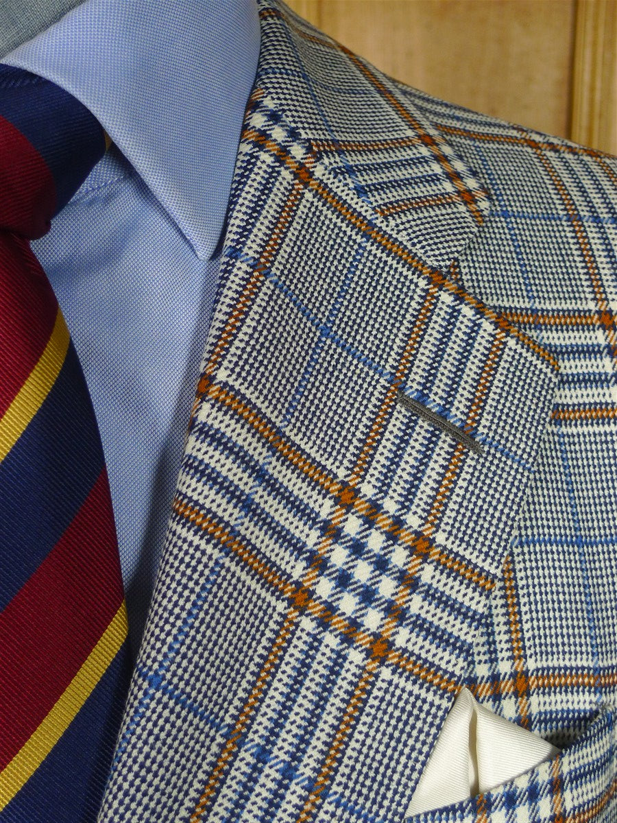 26/0285 beautiful vintage chester barrie for harrods grey bold check wool sports jacket blazer 40 regular