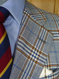 26/0285 beautiful vintage chester barrie for harrods grey bold check wool sports jacket blazer 40 regular