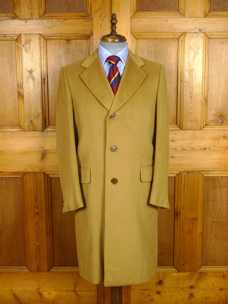 26/0289 near immaculate vintage chester barrie pure cashmere camel coat overcoat 38-39 regular
