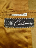 26/0289 near immaculate vintage chester barrie pure cashmere camel coat overcoat 38-39 regular