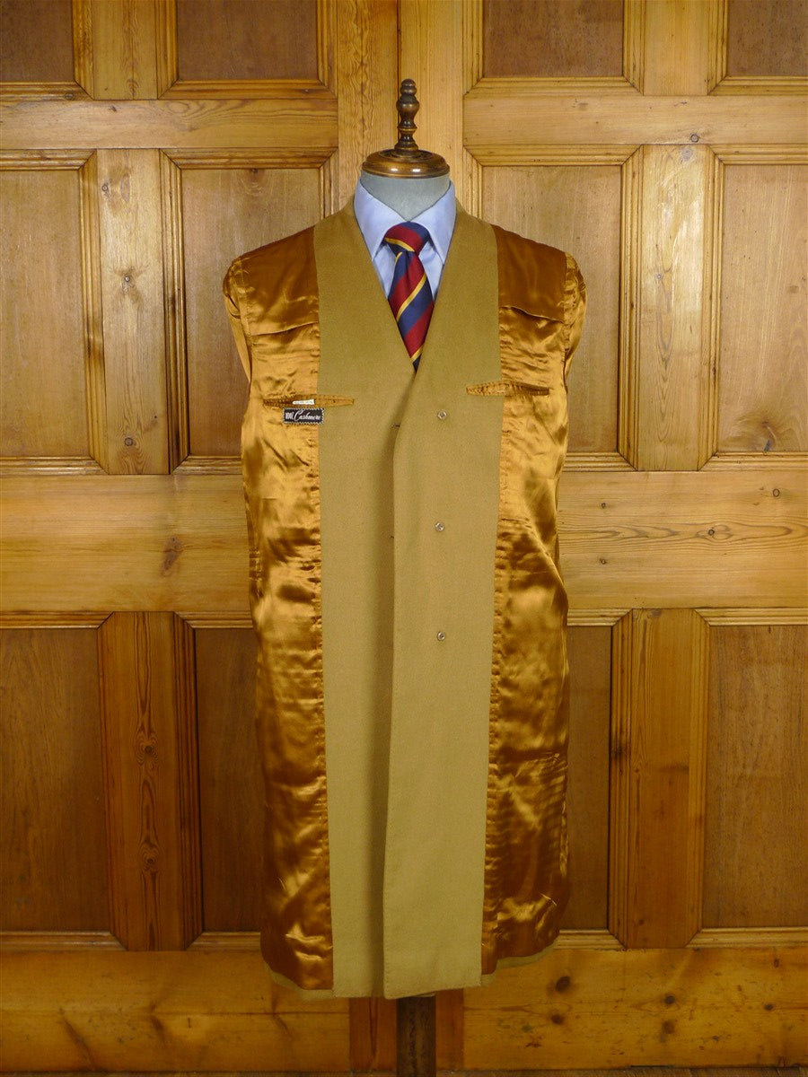 26/0289 near immaculate vintage chester barrie pure cashmere camel coat overcoat 38-39 regular