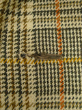 26/0290 fabulous vintage daks glen check tweed raglan coat overcoat 38-40