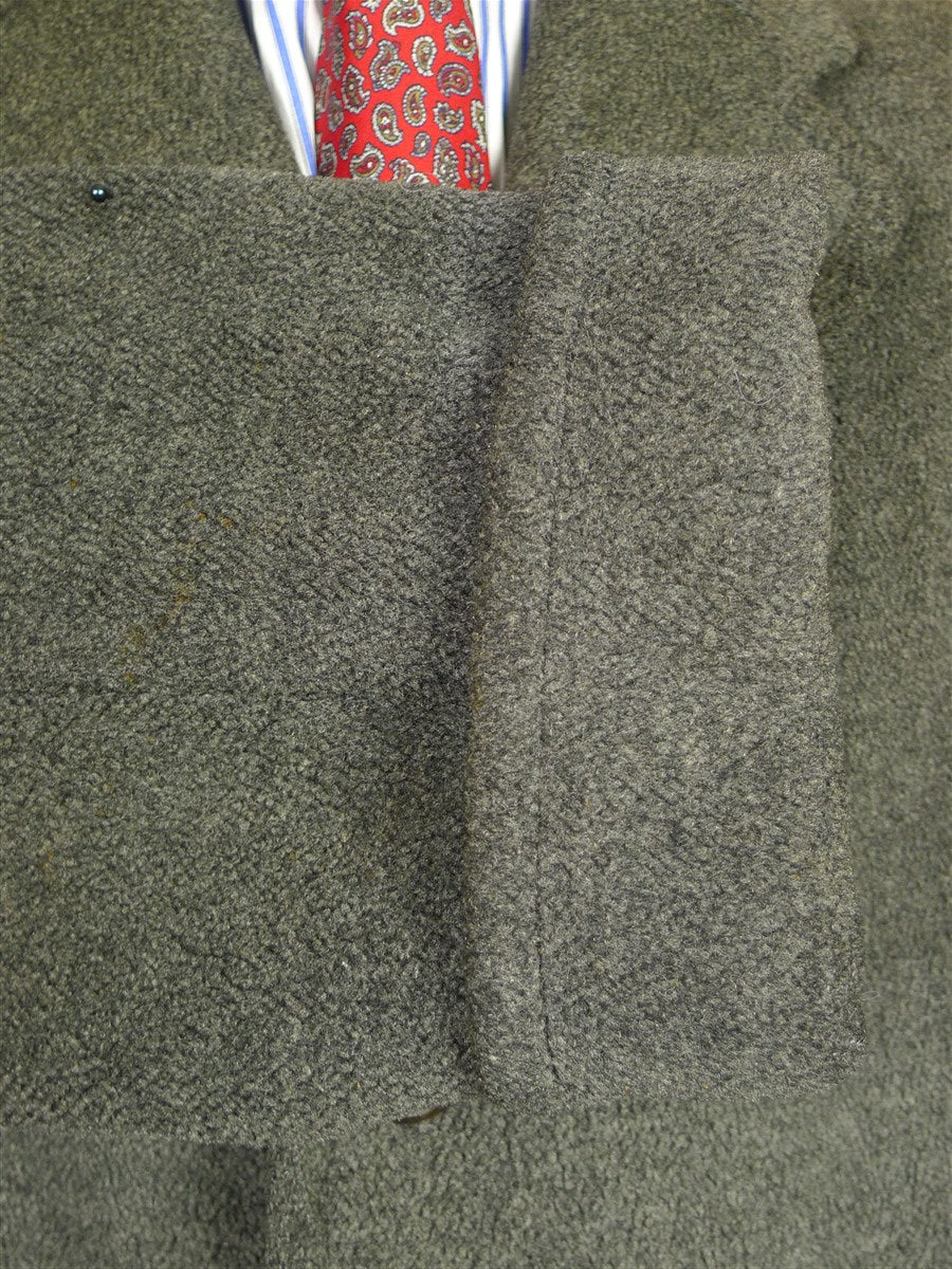 26/0294 heavyweight 1950s vintage crombie wool grey ulster coat overcoat 44-45