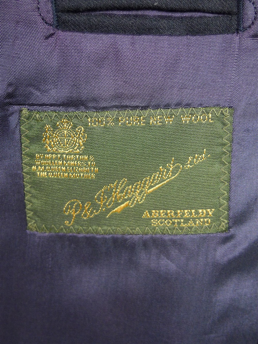 26/0296 near immaculate p&j haggart of aberfeldy black wool blazer 44 regular