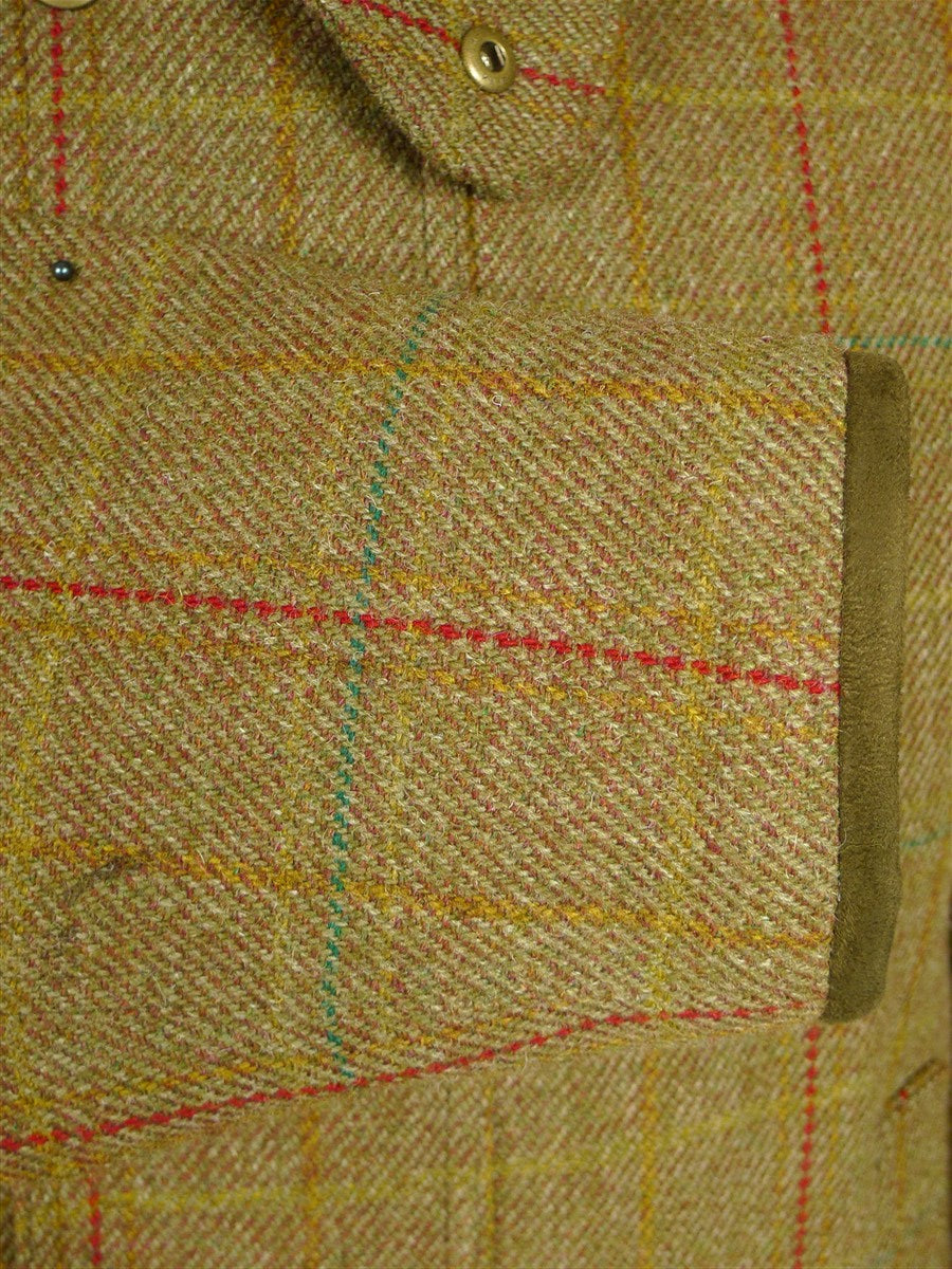26/0309 immaculate p&j haggart of aberfeldy heavyweight wp check tweed shooting field coat 42-44