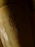 26/0342 alfred sargent black 'windsor' tassel loafer shoe uk 9