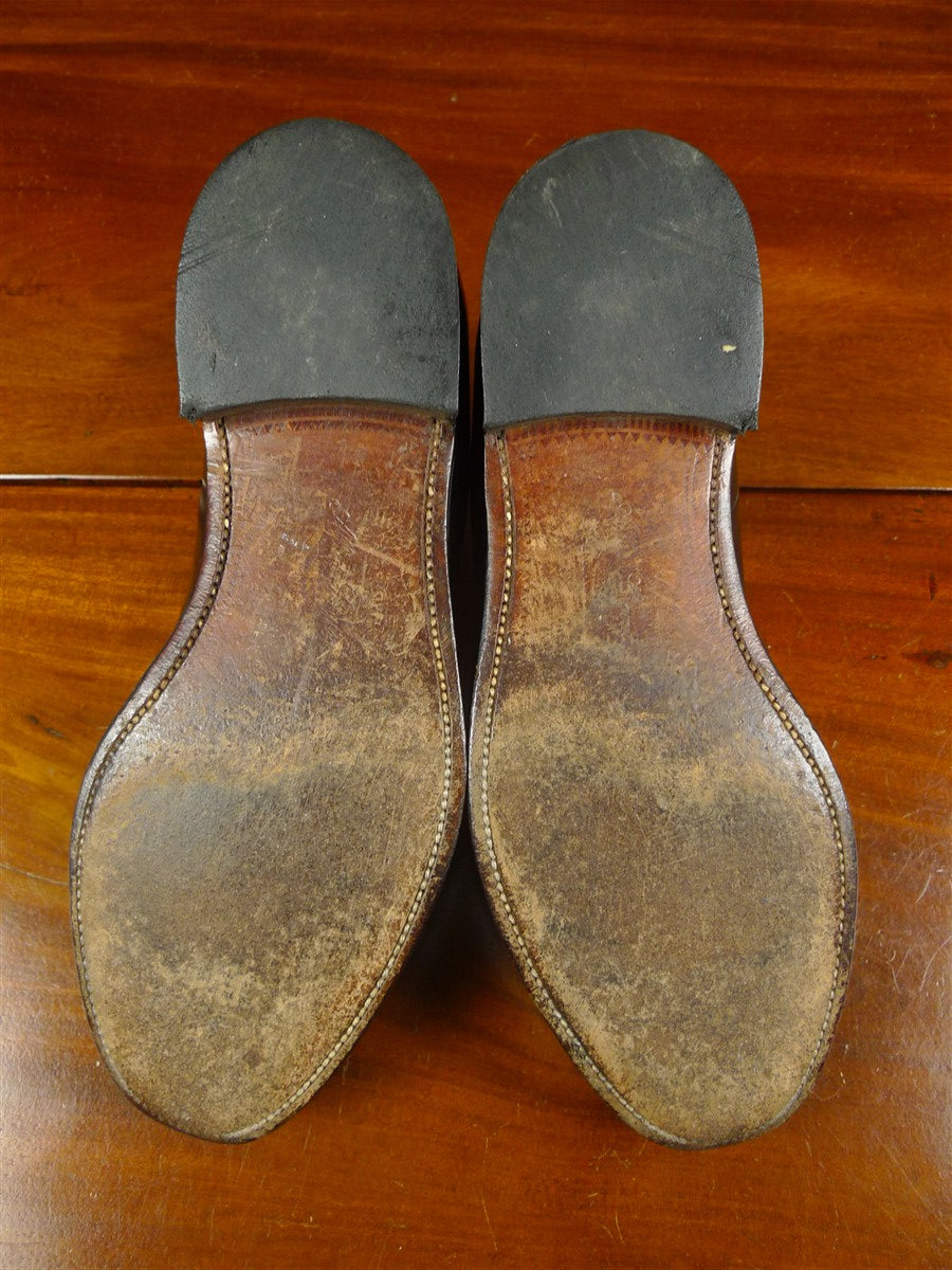 26/0342 alfred sargent black 'windsor' tassel loafer shoe uk 9