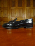 26/0342 alfred sargent black 'windsor' tassel loafer shoe uk 9