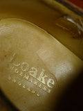 26/0344 loake chestnut brown suede brogue lace-up shoe uk 9.5