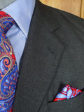 26/0360 sims & macdonald 2001 savile row bespoke grey wool & mohair suit 37 extra long