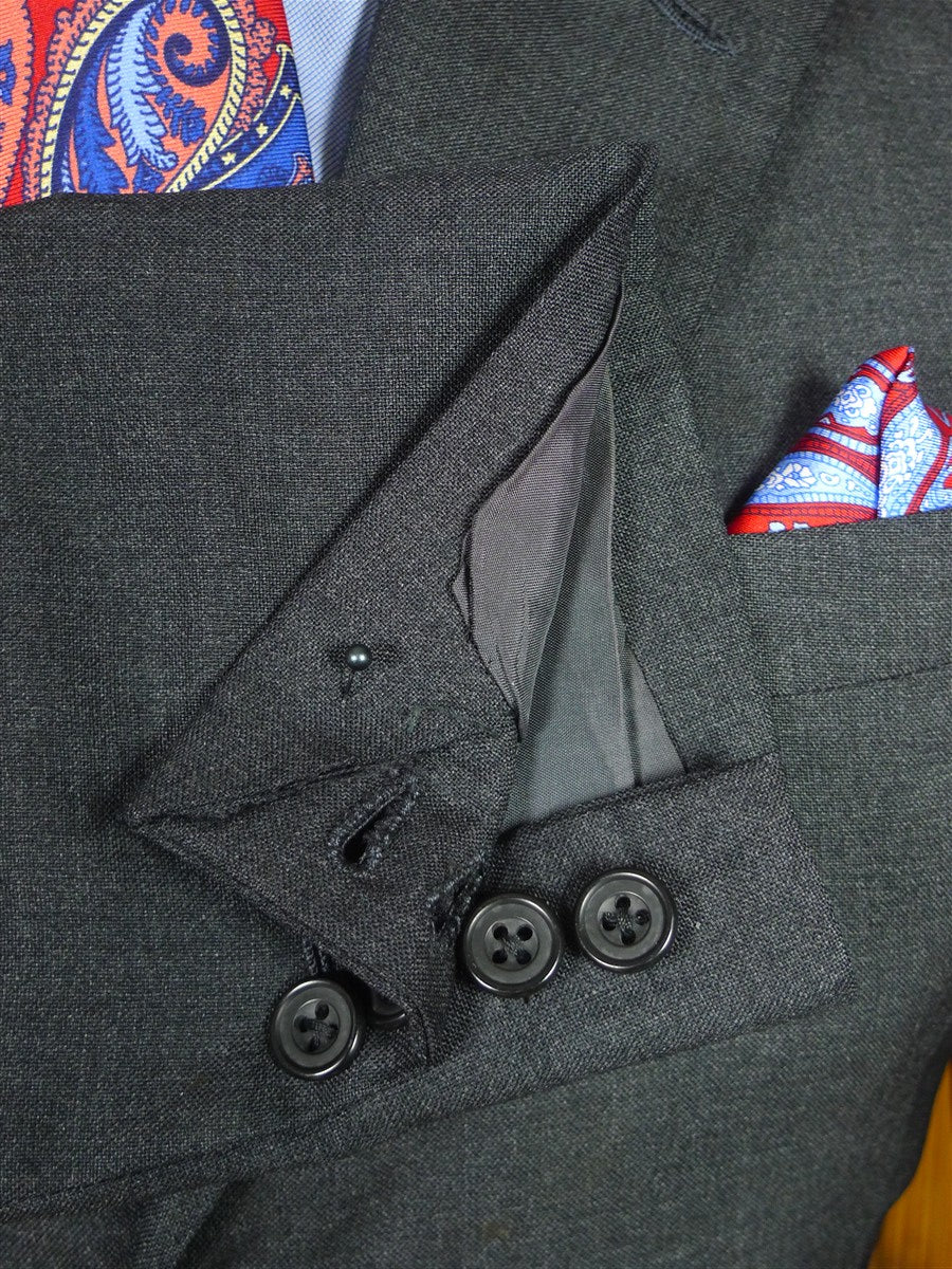 26/0360 sims & macdonald 2001 savile row bespoke grey wool & mohair suit 37 extra long