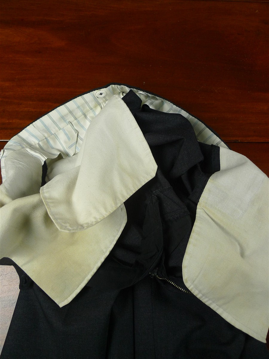 26/0360 sims & macdonald 2001 savile row bespoke grey wool & mohair suit 37 extra long