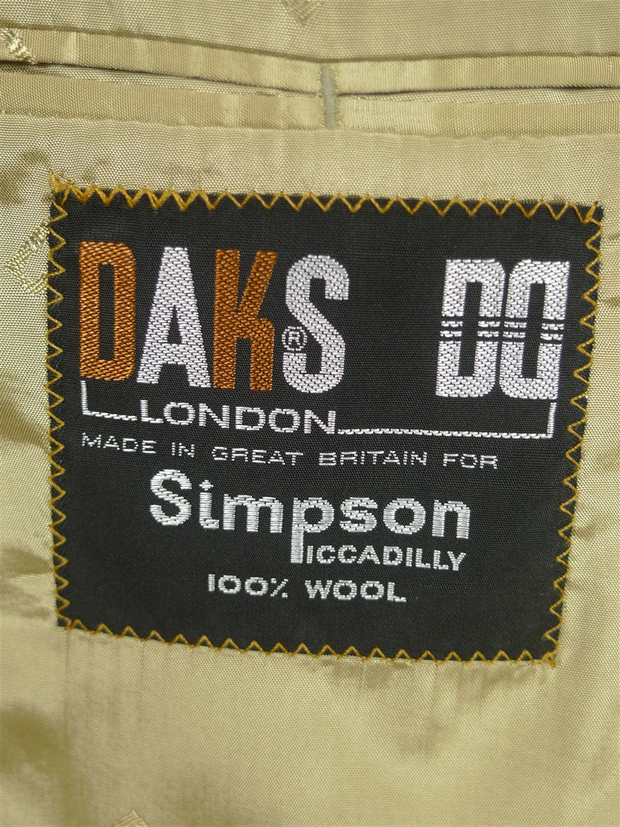 26/0350 near immaculate daks dd 100% wool house check lightweight sports jacket blazer 40 short