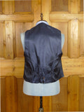 26/0347 immaculate gio genco mayfair italian bespoke super 150s & silk navy blue 3-piece suit 44 short