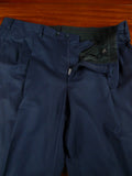 26/0347 immaculate gio genco mayfair italian bespoke super 150s & silk navy blue 3-piece suit 44 short