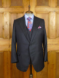 26/0372 immaculate gio genco mayfair italian bespoke navy blue super 150s luxury wool 3-piece suit 41 regular
