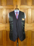 26/0372 immaculate gio genco mayfair italian bespoke navy blue super 150s luxury wool 3-piece suit 41 regular