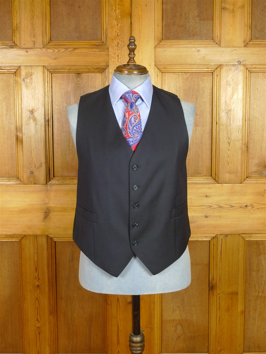 26/0372 immaculate gio genco mayfair italian bespoke navy blue super 150s luxury wool 3-piece suit 41 regular