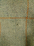 26/0380 luis herrera spanish bespoke green / amber wp check unstructured tweed jacket 40 short