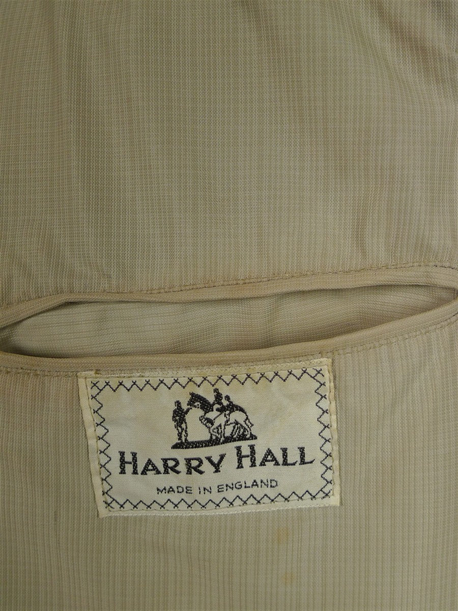 26/0425 wonderful vintage harry hall tweed gun check tweed hacking jacket w/ poacher pocket 39-40 regular