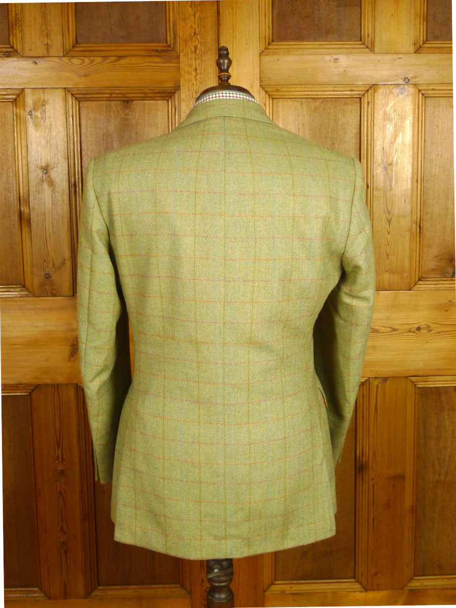26/0440 mint bladen original 100% lambswool green graph check tweed jacket (rrp £450) 42 regular