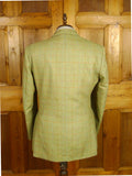 26/0440 mint bladen original 100% lambswool green graph check tweed jacket (rrp £450) 42 regular