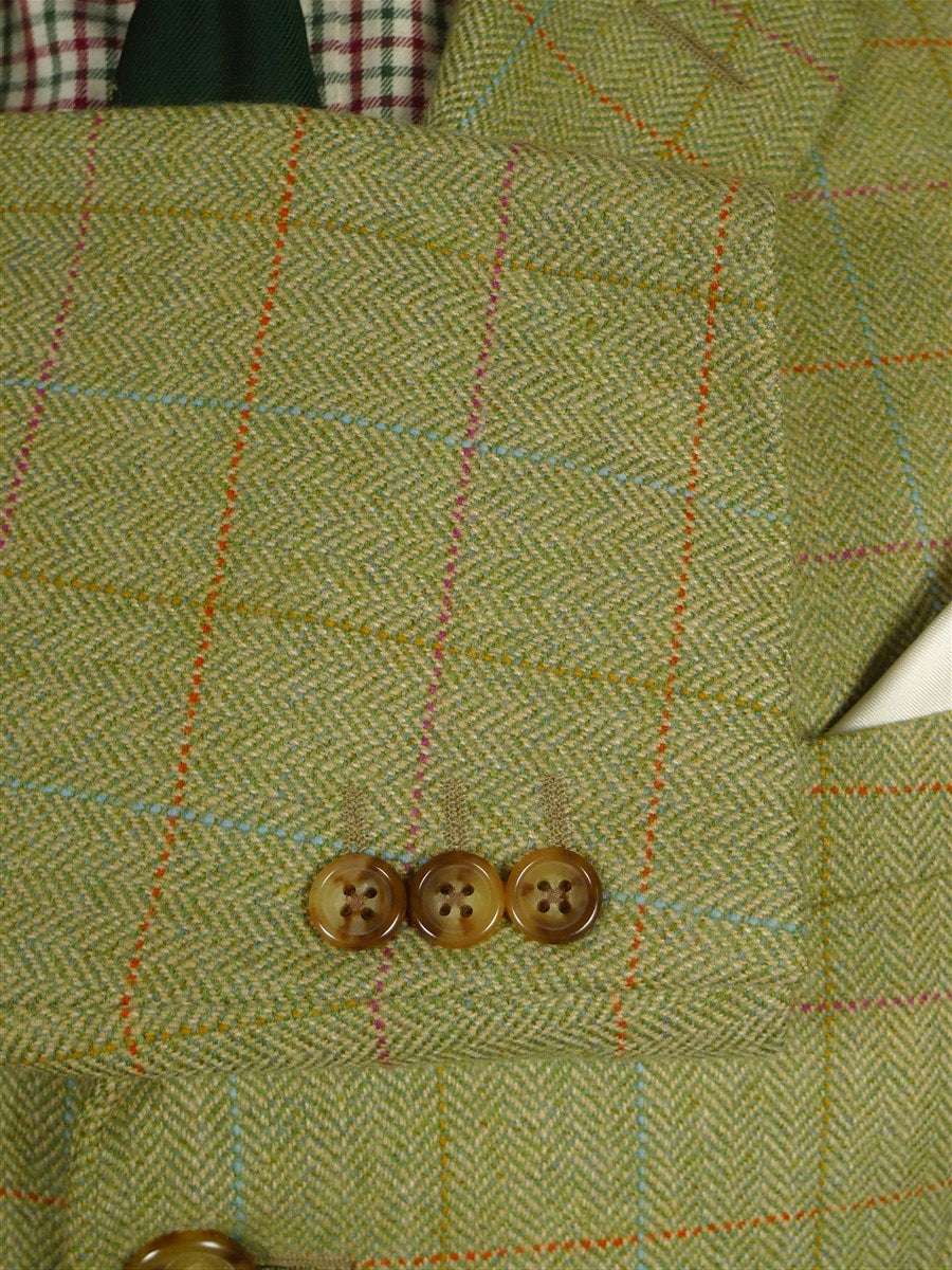 26/0440 mint bladen original 100% lambswool green graph check tweed jacket (rrp £450) 42 regular