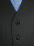 26/0464 immaculate magee masonic black herringbone waistcoat & 'cashmere stripe' morning trouser suit 44-45 regular