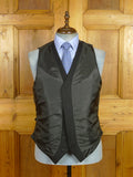 26/0464 immaculate magee masonic black herringbone waistcoat & 'cashmere stripe' morning trouser suit 44-45 regular