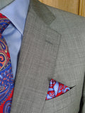 26/0450 immaculate magee grey pick weave pure wool suit 42 regular