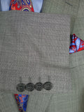 26/0450 immaculate magee grey pick weave pure wool suit 42 regular