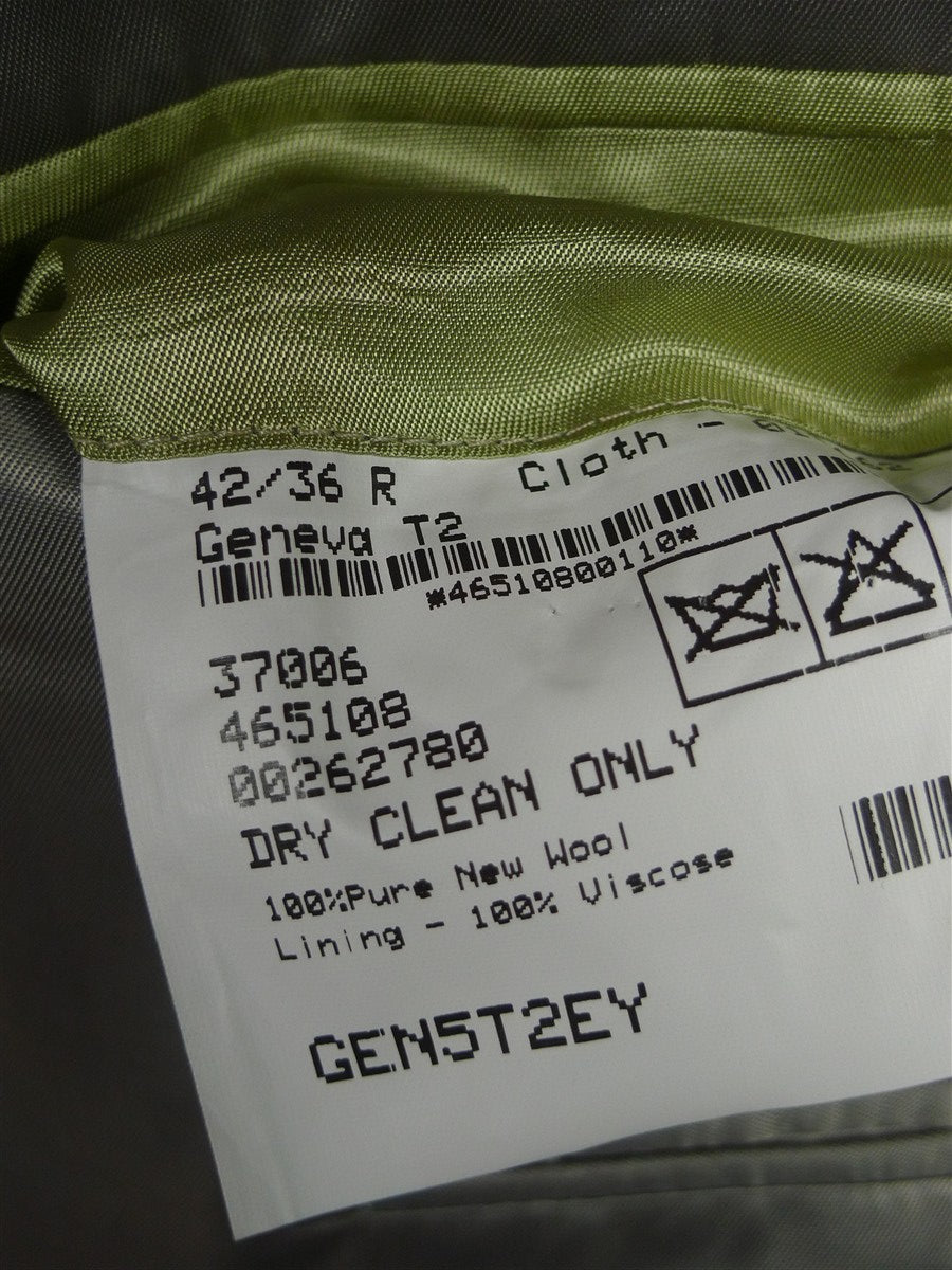26/0450 immaculate magee grey pick weave pure wool suit 42 regular