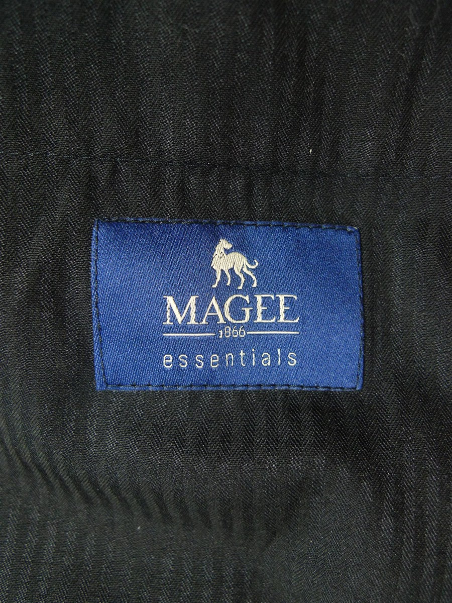 26/0464 immaculate magee masonic black herringbone waistcoat & 'cashmere stripe' morning trouser suit 44-45 regular